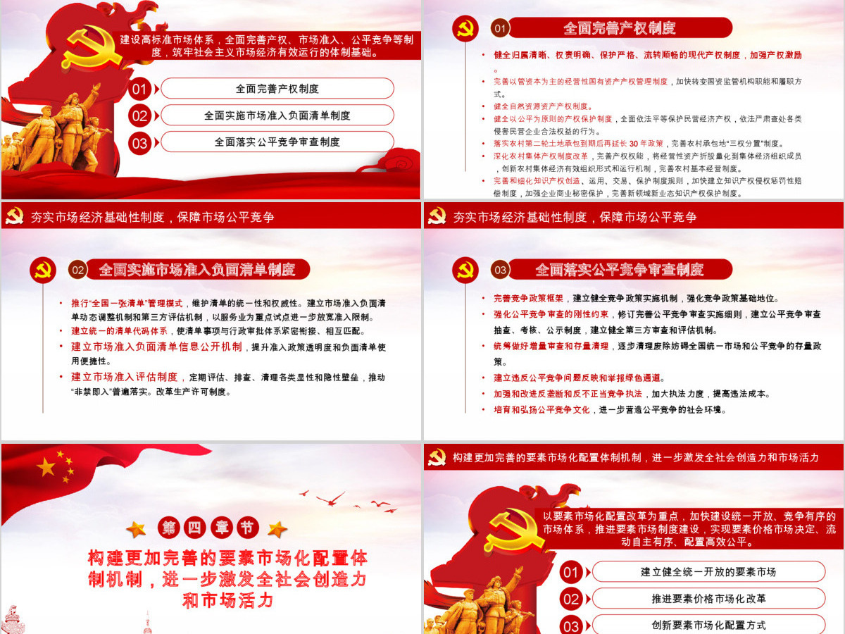 新时代加快完善社会主义市场经济体制的意见党政PPT