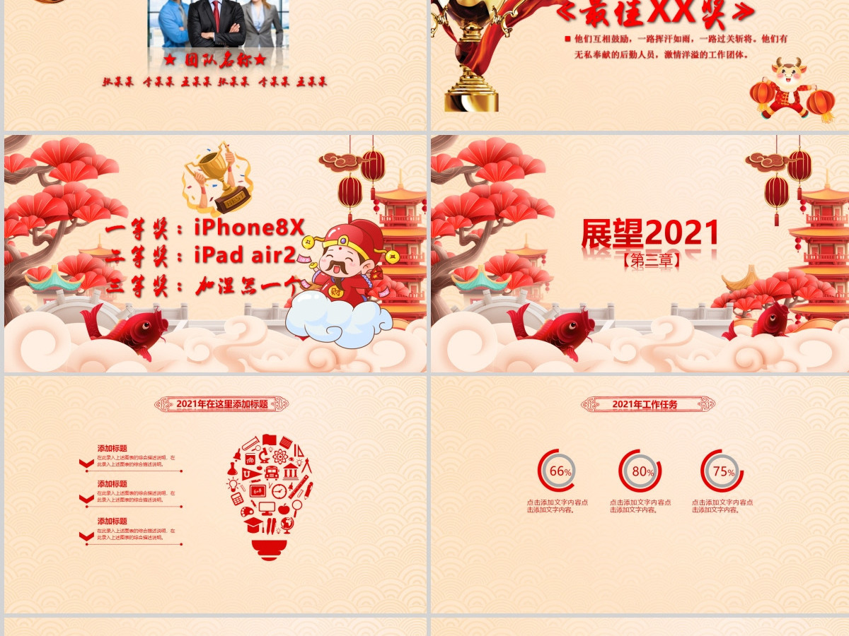 2021牛年年终总结PPT颁奖典礼年会 2021牛年年终总结PPT颁奖典礼年会