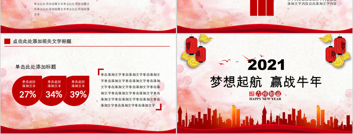 赢战狗年企业工作总结暨年会颁奖PPT模板