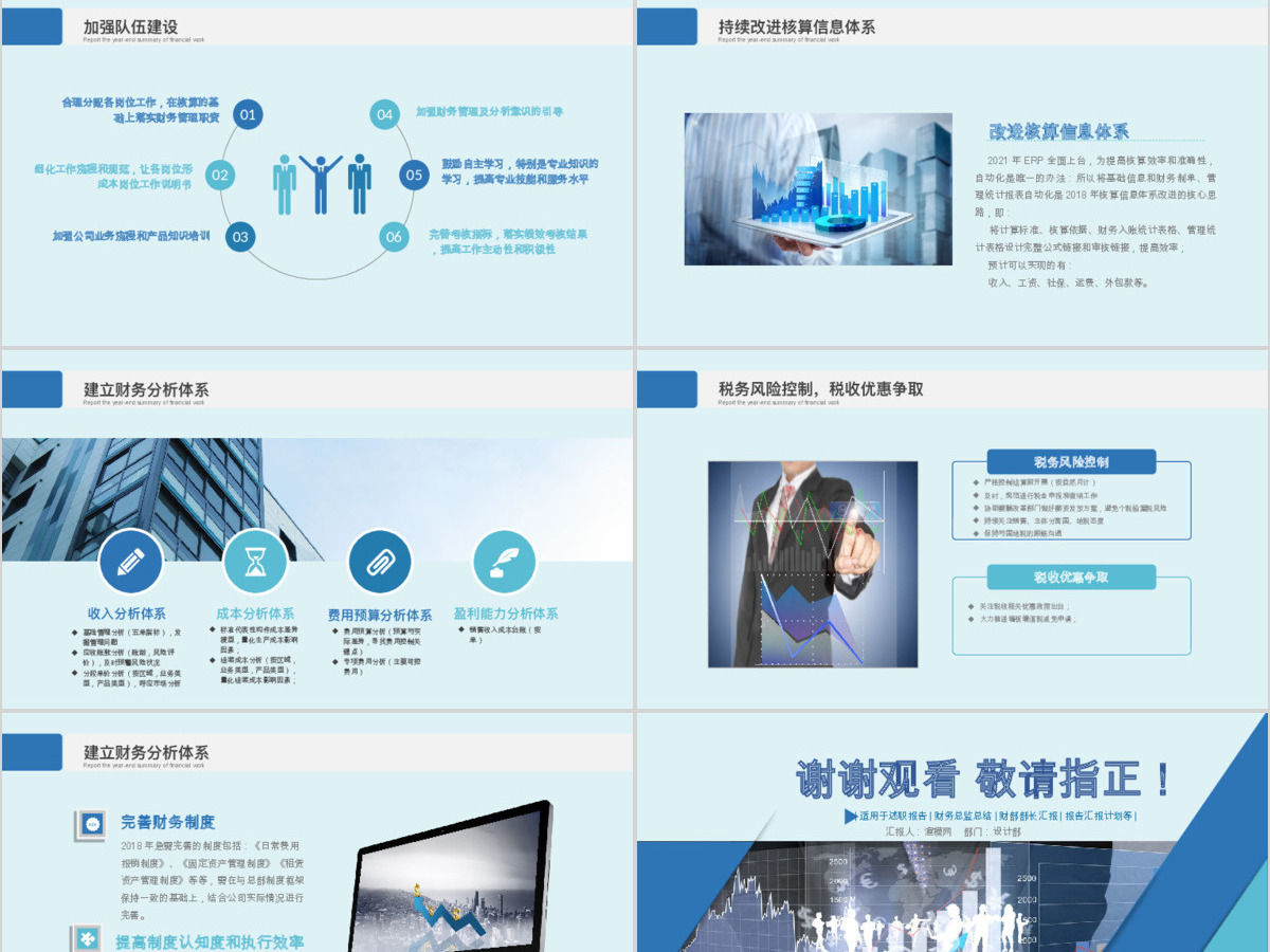 2019财务总监年度报表PPT模板 2019财务总监年度报表PPT模板