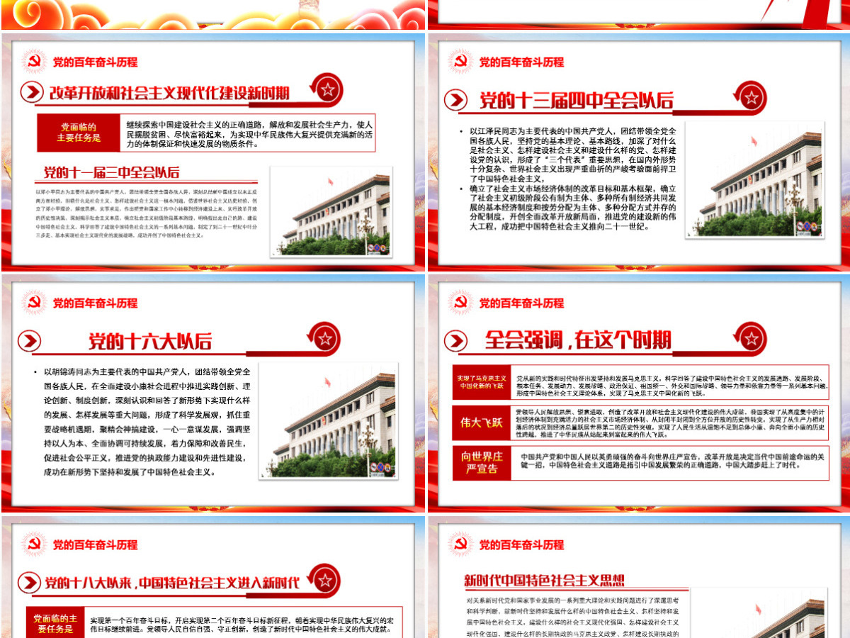 百年大党的历史经验十九届六中全会精神宣讲党员学习党课课件PPT