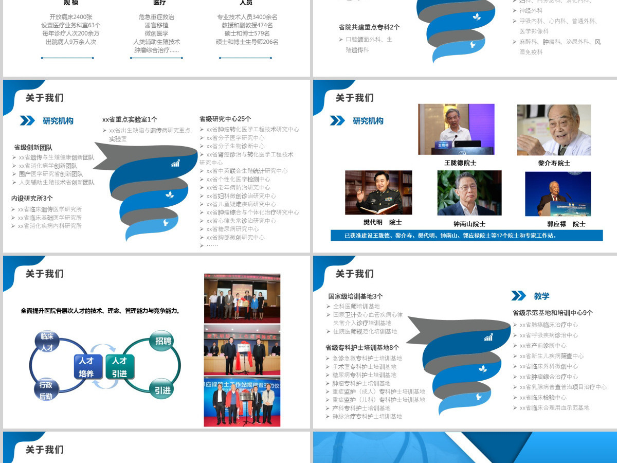 2021“互联网+”智慧医院简介发展形势分析蓝色医院医疗通用PPT模板 2021“互联网+”智慧医院简介发展形势分析蓝色医院医疗通用PPT模板