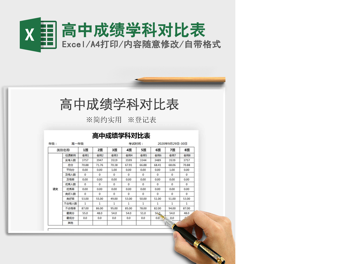 2021年高中成绩学科对比表 2021年高中成绩学科对比表