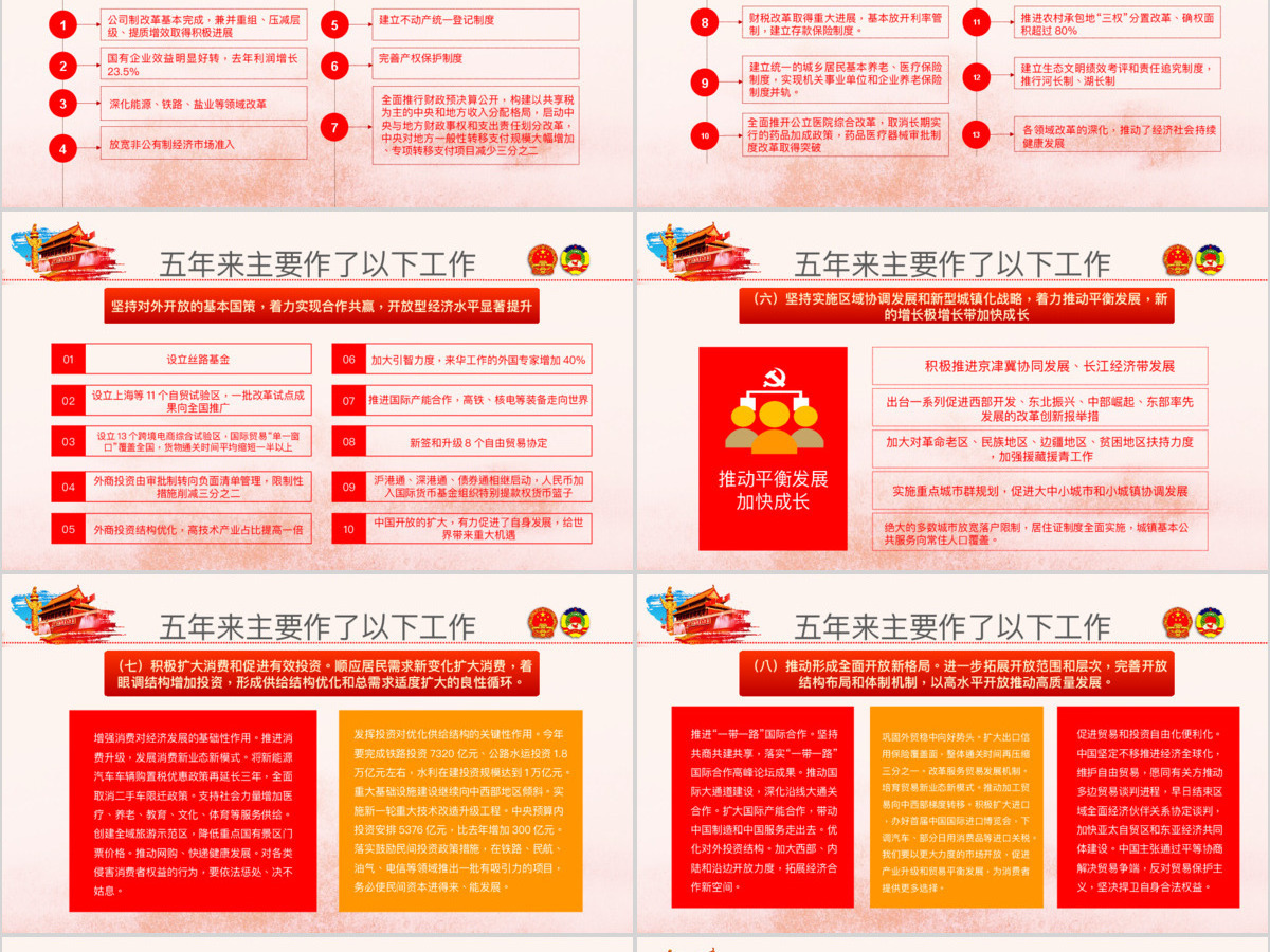 创新中国风聚焦两会关注民生贯彻落实政协政府工作报告精神党建党课ppt