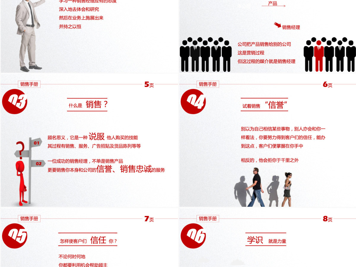 销售手册销售工作汇报PPT模板幻灯片 销售手册销售工作汇报PPT模板幻灯片
