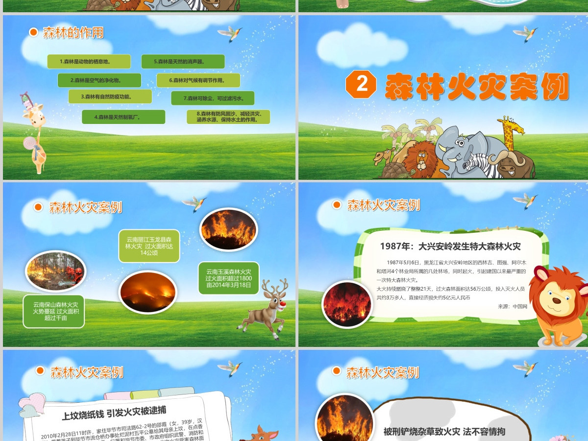 绿色卡通校园森林防火安全知识主题班会课件PPT模板 绿色卡通校园森林防火安全知识主题班会课件PPT模板