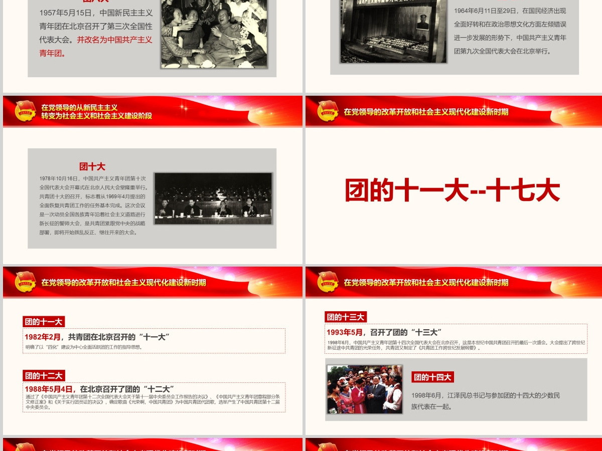 团的历史共青团光辉历史团史共青团PPT
