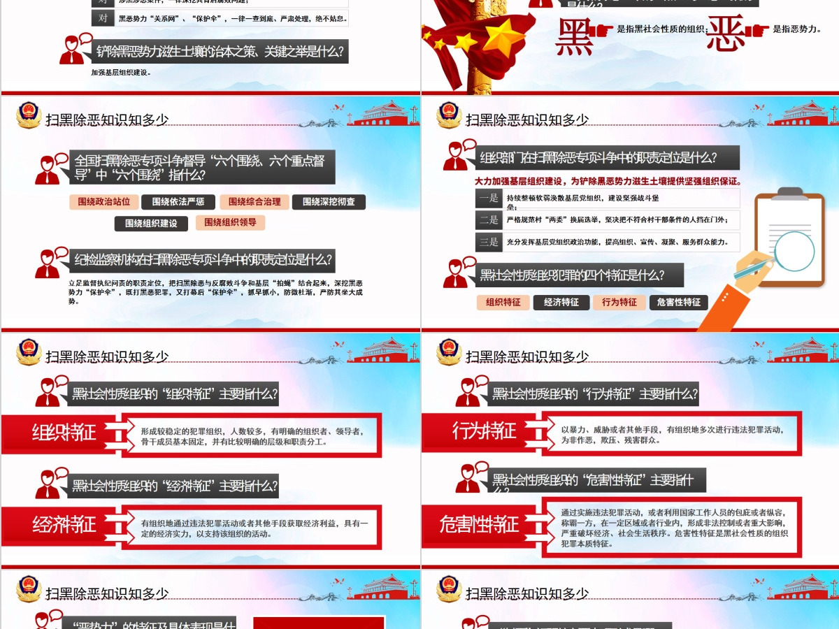 扫黑除恶应知应会知识打击犯罪专项斗争PPT
