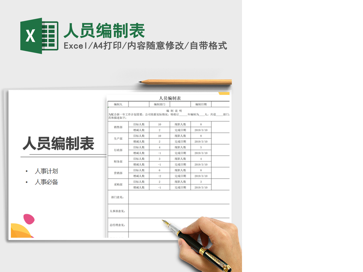 2021年人员编制表