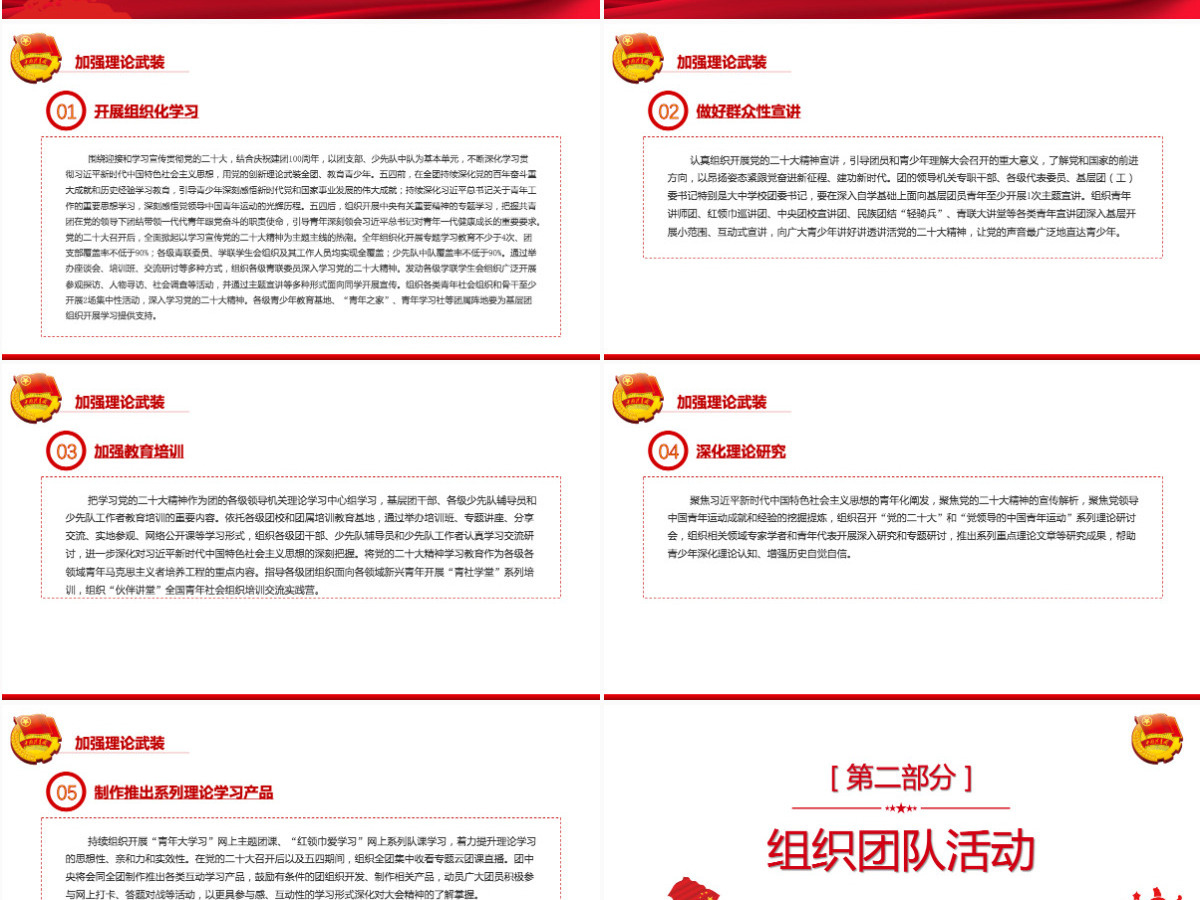 建团100周年大气时尚喜迎二十大永远跟党走奋进新征程共青团主题教育实践活动团课课件PPT-含讲稿
