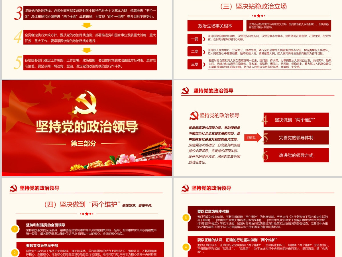 原创中共中央关于加强党的政治建设的意见学习PPT-版权可商用 原创中共中央关于加强党的政治建设的意见学习PPT-版权可商用