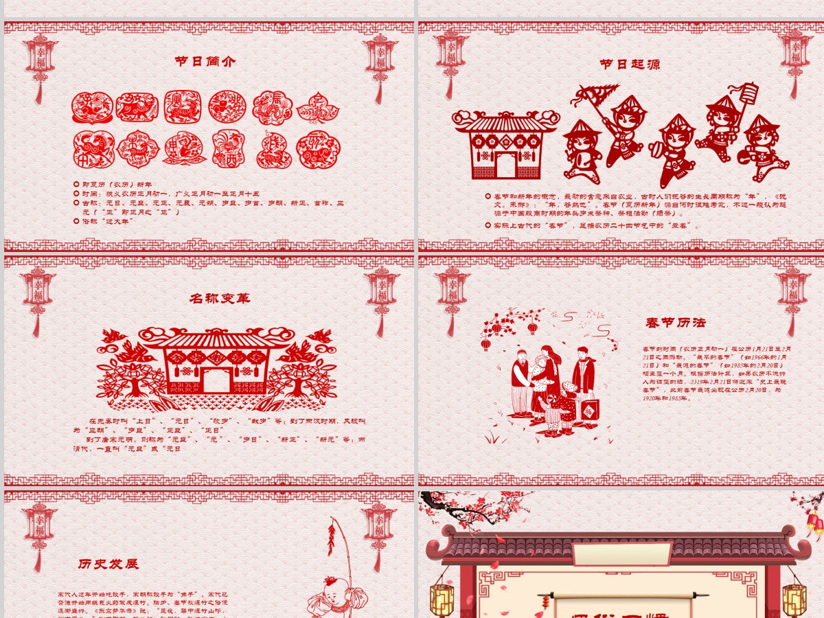 原创新年春节习俗传统文化民俗中国年PPT模板-版权可商用 原创新年春节习俗传统文化民俗中国年PPT模板-版权可商用