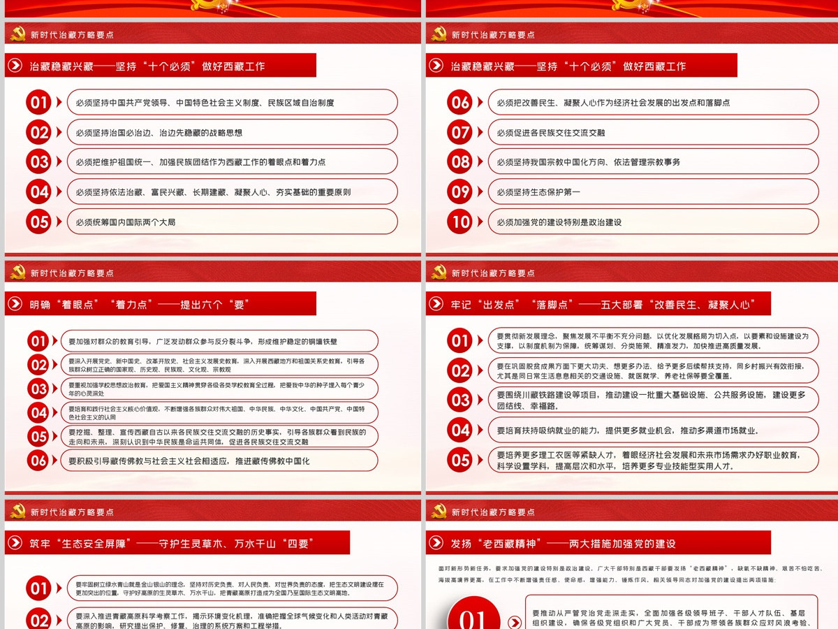 含讲稿幻彩党建风新时代治藏方略西藏PPT模板 含讲稿幻彩党建风新时代治藏方略西藏PPT模板