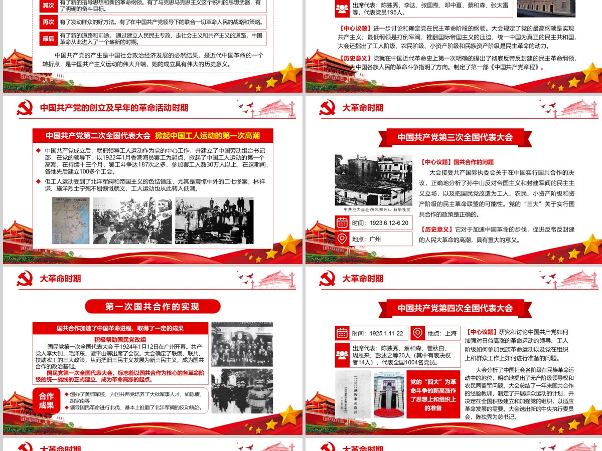 中国共产党党史建党100周年光辉的历程党课学习PPT--含讲稿 中国共产党党史建党100周年光辉的历程党课学习PPT--含讲稿