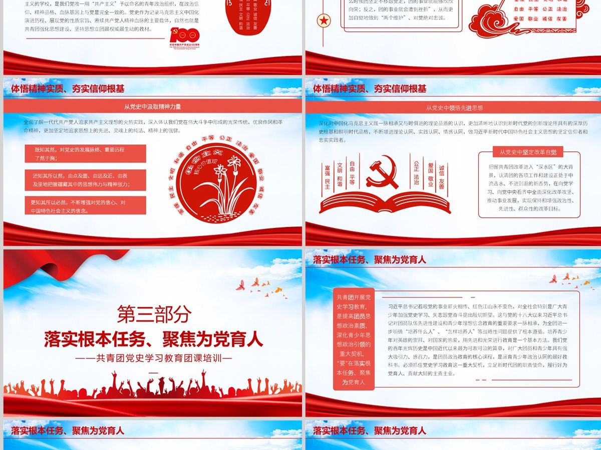 学党史强信念跟党走PPT共青团党史学习教育主题教育团课PPT模板-含讲稿 学党史强信念跟党走PPT共青团党史学习教育主题教育团课PPT模板-含讲稿