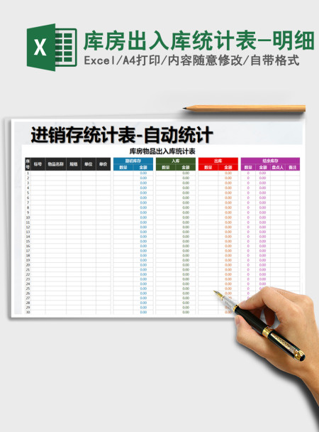 2021年库房出入库统计表-明细