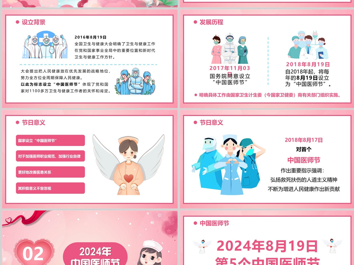 2024中国医师节简约风弘扬抗疫精神保佑人民健康专题课件模板PPT 2024中国医师节简约风弘扬抗疫精神保佑人民健康专题课件模板PPT