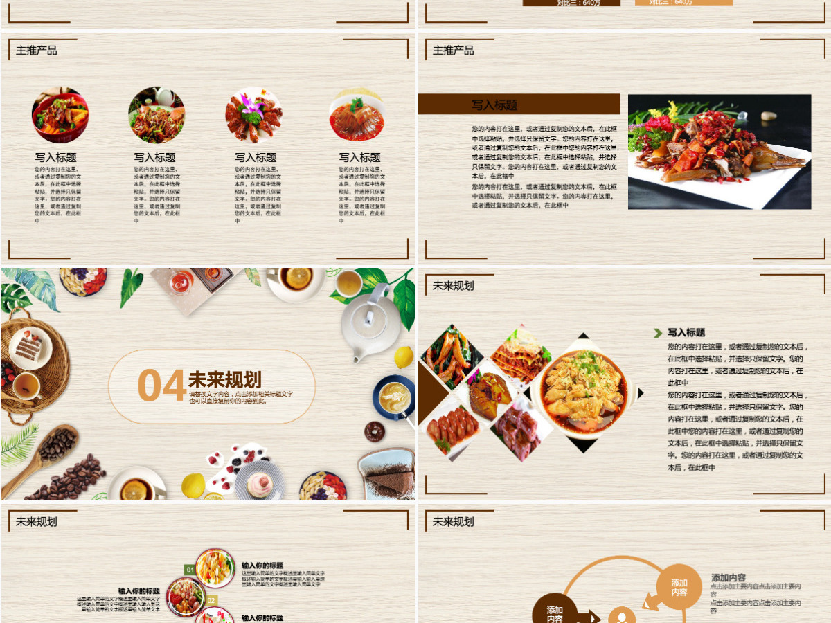 品牌餐饮商业推广计划书PPT