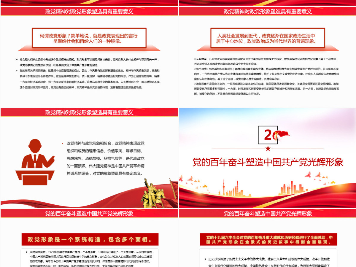 伟大建党精神蕴含百年大党形象塑造的丰富资源党政风深入学习伟大建党精神专题党课PPT-含讲稿 伟大建党精神蕴含百年大党形象塑造的丰富资源党政风深入学习伟大建党精神专题党课PPT-含讲稿