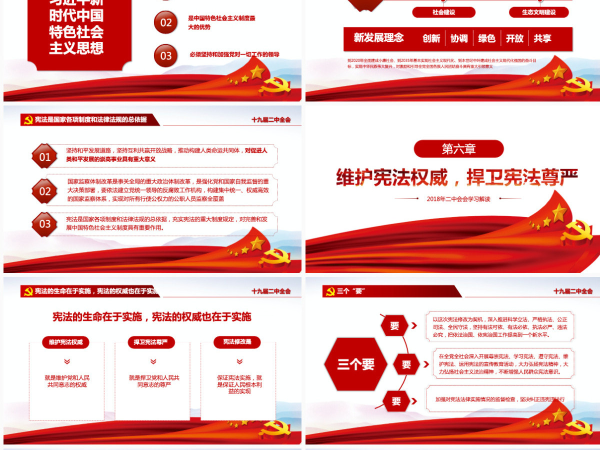 简约实用共产党十九届二中全会宪法修改PPT-含讲稿 简约实用共产党十九届二中全会宪法修改PPT-含讲稿