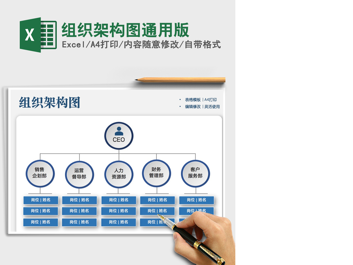 2021年组织架构图通用版 2021年组织架构图通用版