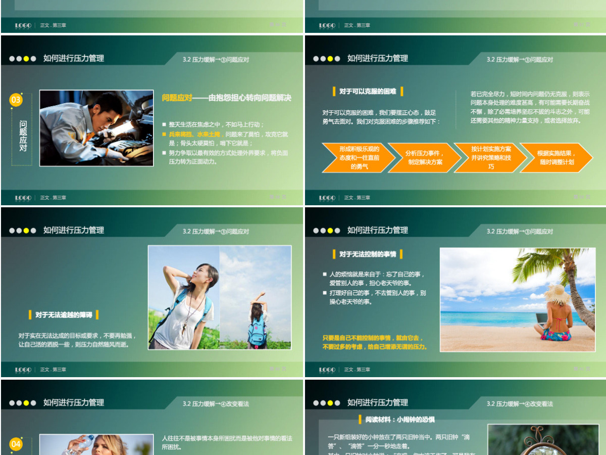 压力管理培训课件PPT模板 压力管理培训课件PPT模板