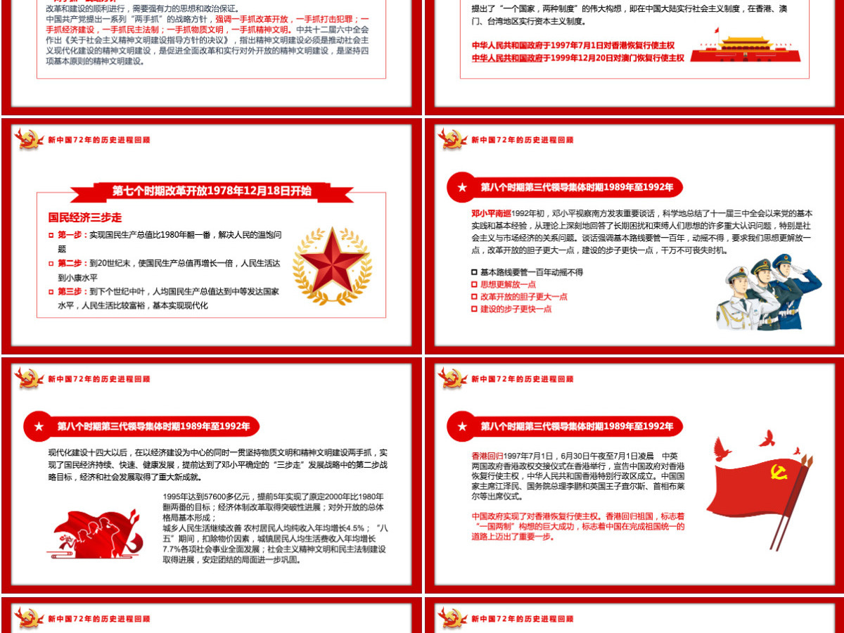 2021新中国史解读庆祝建党100周年学党史专题教育党课PPT模板-含讲稿 2021新中国史解读庆祝建党100周年学党史专题教育党课PPT模板-含讲稿