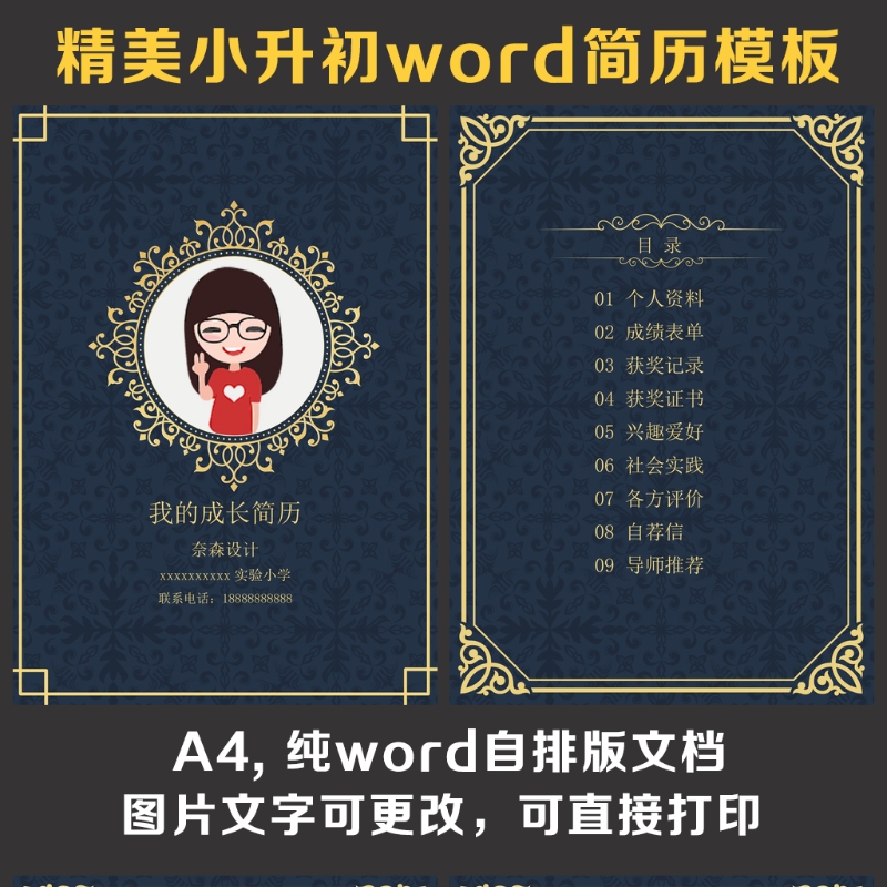 小升初简历