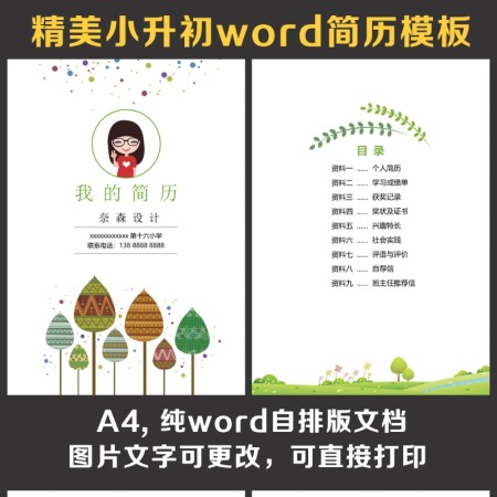 小升初简历