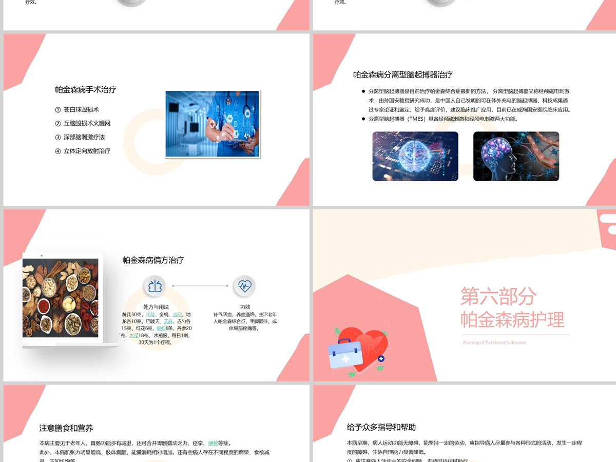 2022帕金森病护理查房清新简约护理查房必备PPT 2022帕金森病护理查房清新简约护理查房必备PPT