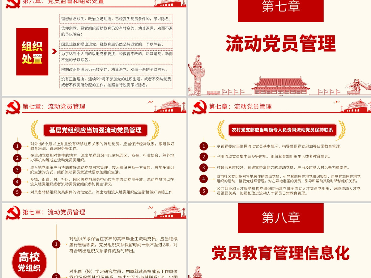 原创学习解读中国共产党党员教育管理工作条例PPT-版权可商用含讲稿