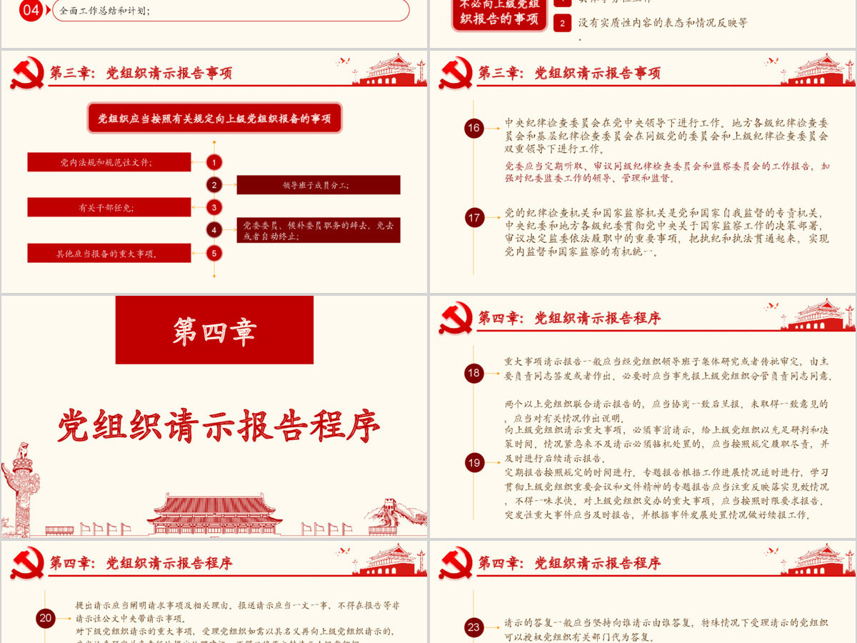 原创学习中国共产党重大事项请示报告条例PPT-版权可商用 原创学习中国共产党重大事项请示报告条例PPT-版权可商用