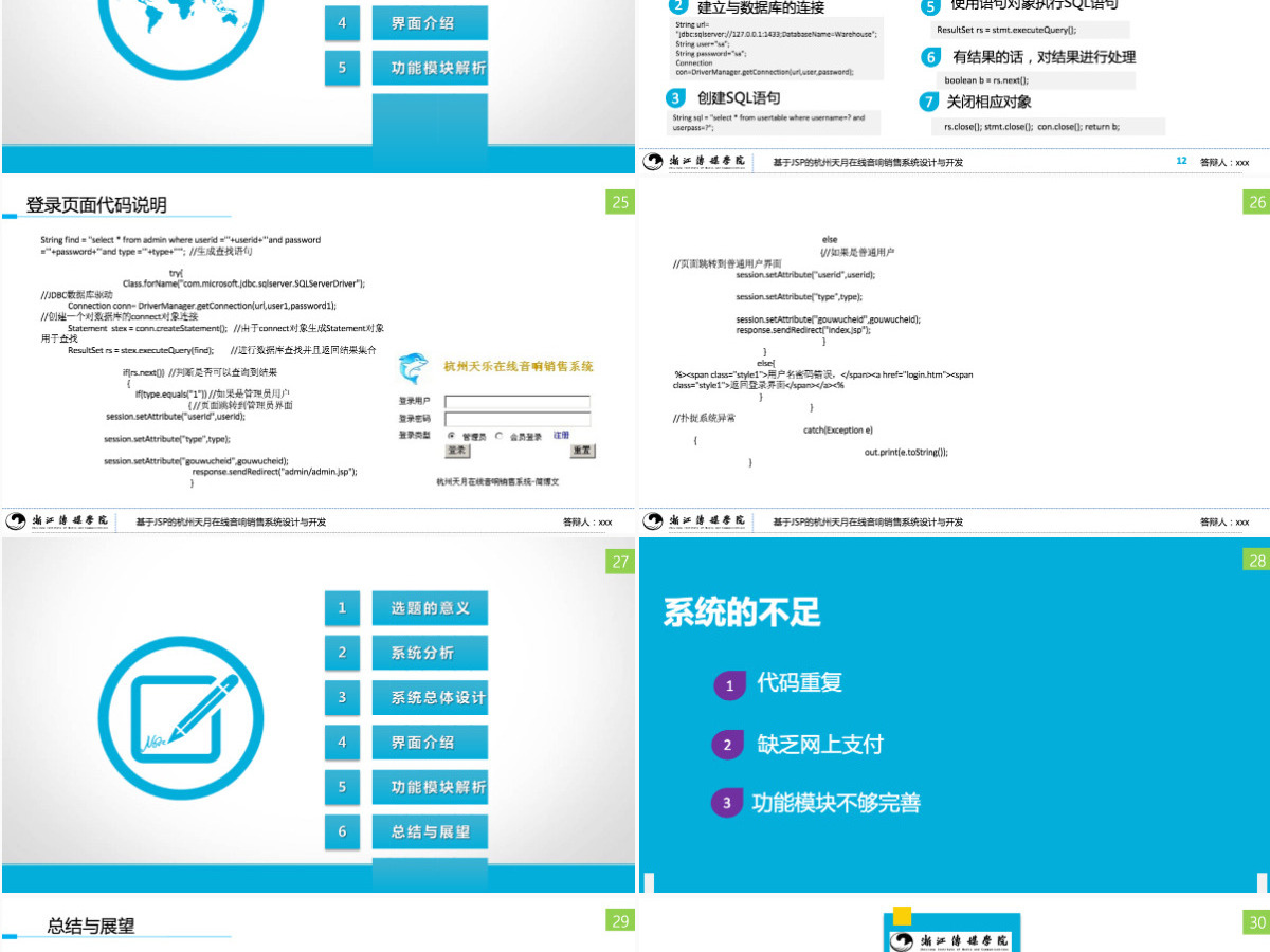 基于JSP的在线销售系统设计与开发答辩ppt范文 基于JSP的在线销售系统设计与开发答辩ppt范文