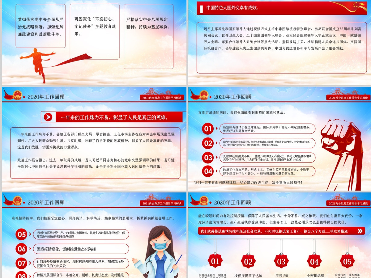 2021全国两会政府工作报告学习解读ppt-含讲稿
