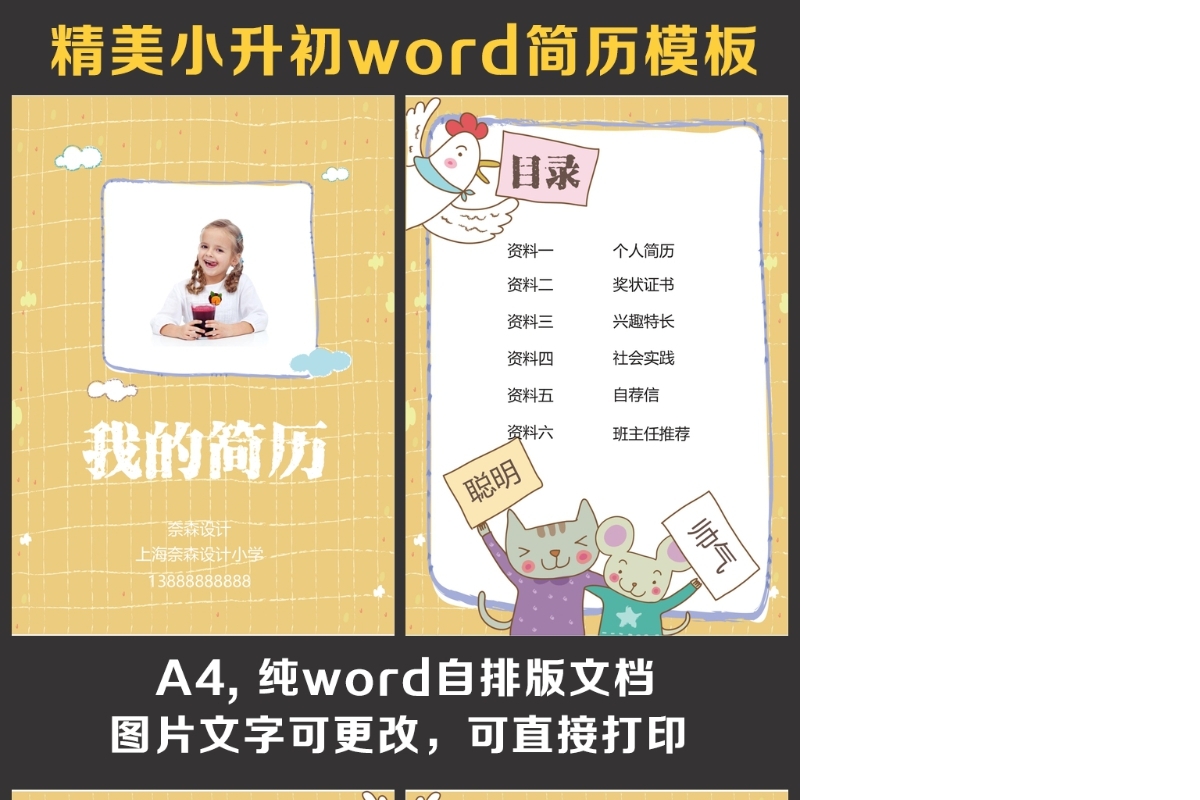 小升初简历