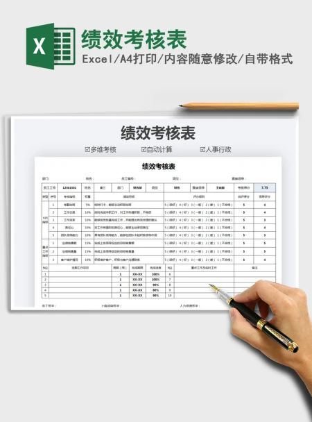 2021年绩效考核表
