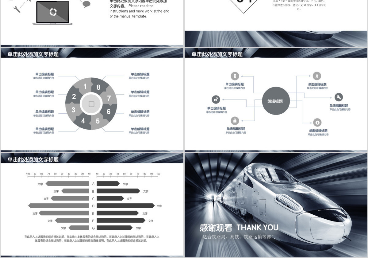 铁路高铁工作汇报PPT
