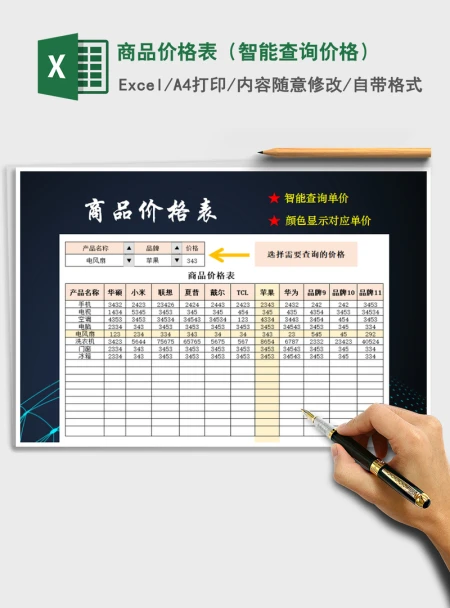 2021年商品价格表（智能查询价格）