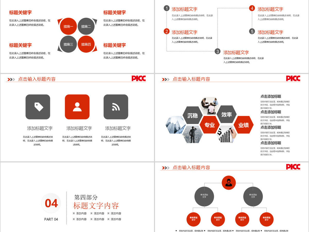 中国人保中国人民保险公司工作专用PPT