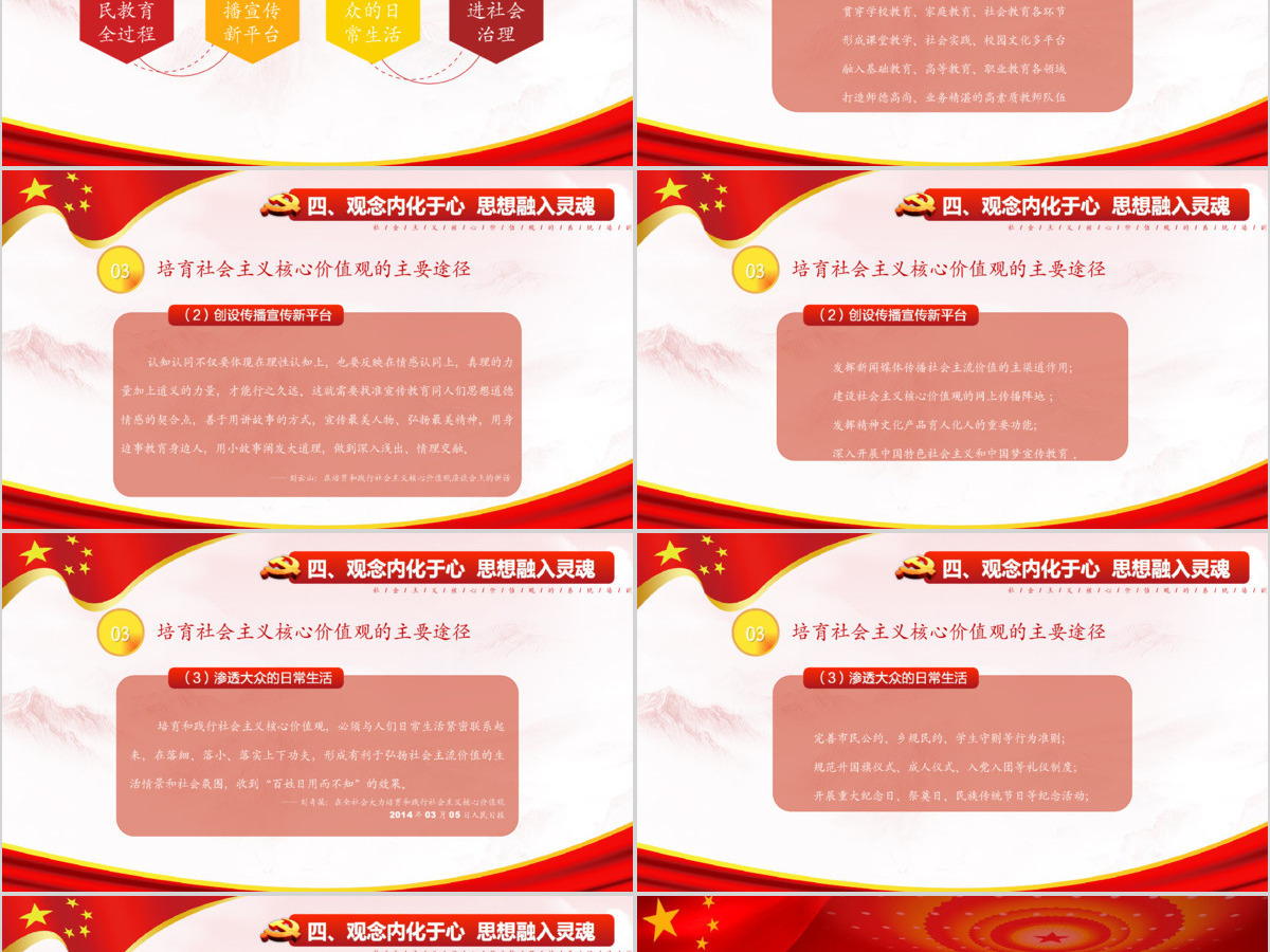 社会主义核心价值观党课学习PPT模版 社会主义核心价值观党课学习PPT模版