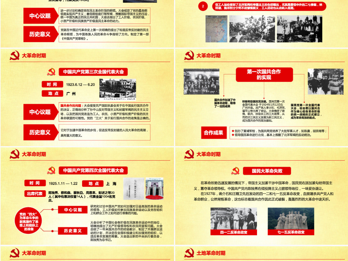 中国共产党党史建党100周年光辉的历程党课学习PPT（内含讲稿）