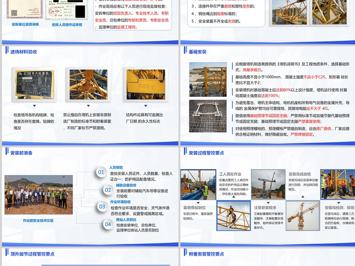 2023塔吊安装管理培训企业安全生产管理PPT模板 2023塔吊安装管理培训企业安全生产管理PPT模板