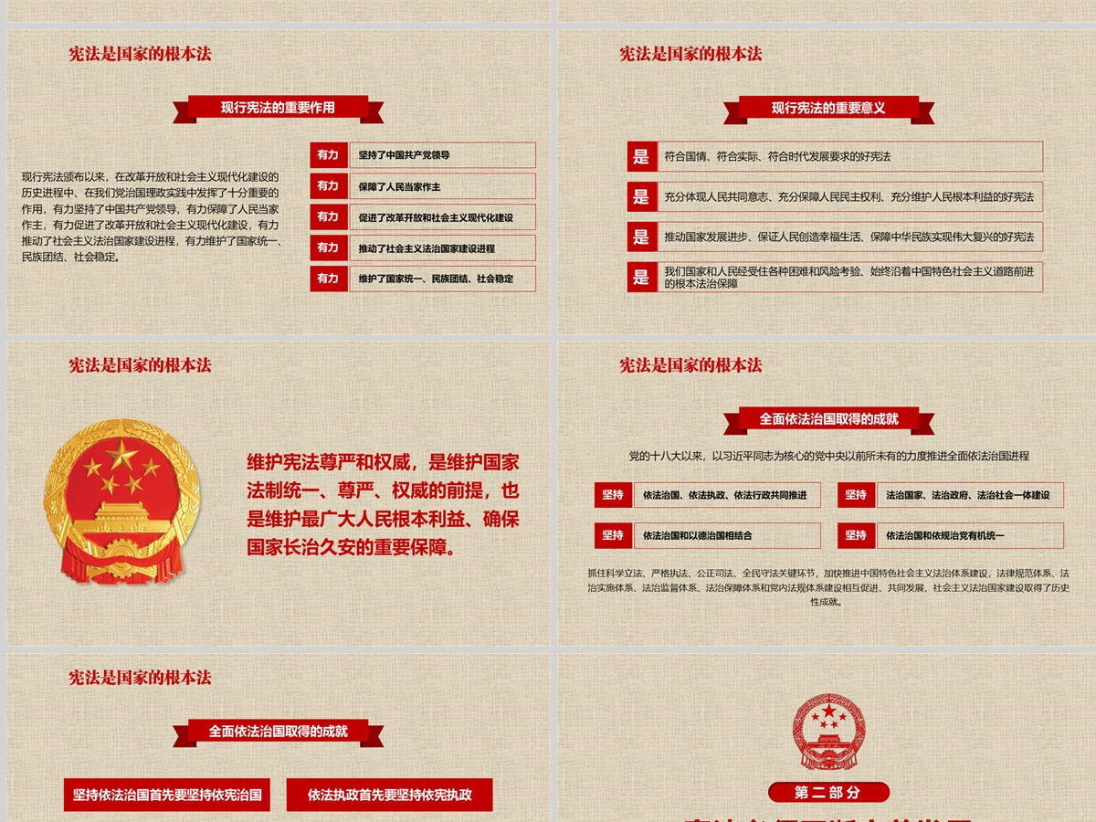 新宪法学习解读宪法修正案党课党建PPT 新宪法学习解读宪法修正案党课党建PPT
