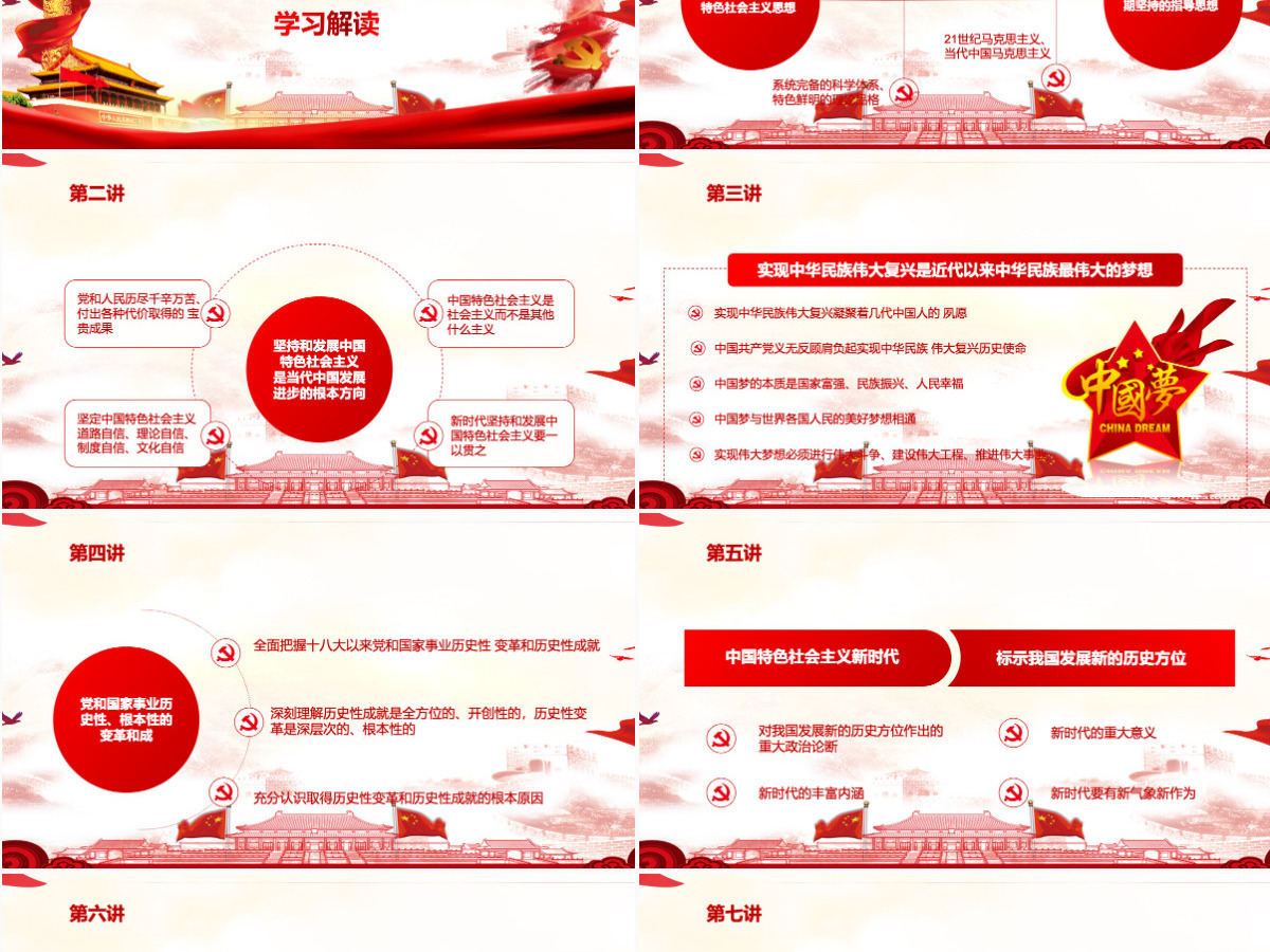 新时代中国特色社会主义思想三十讲PPT--含讲稿 新时代中国特色社会主义思想三十讲PPT--含讲稿