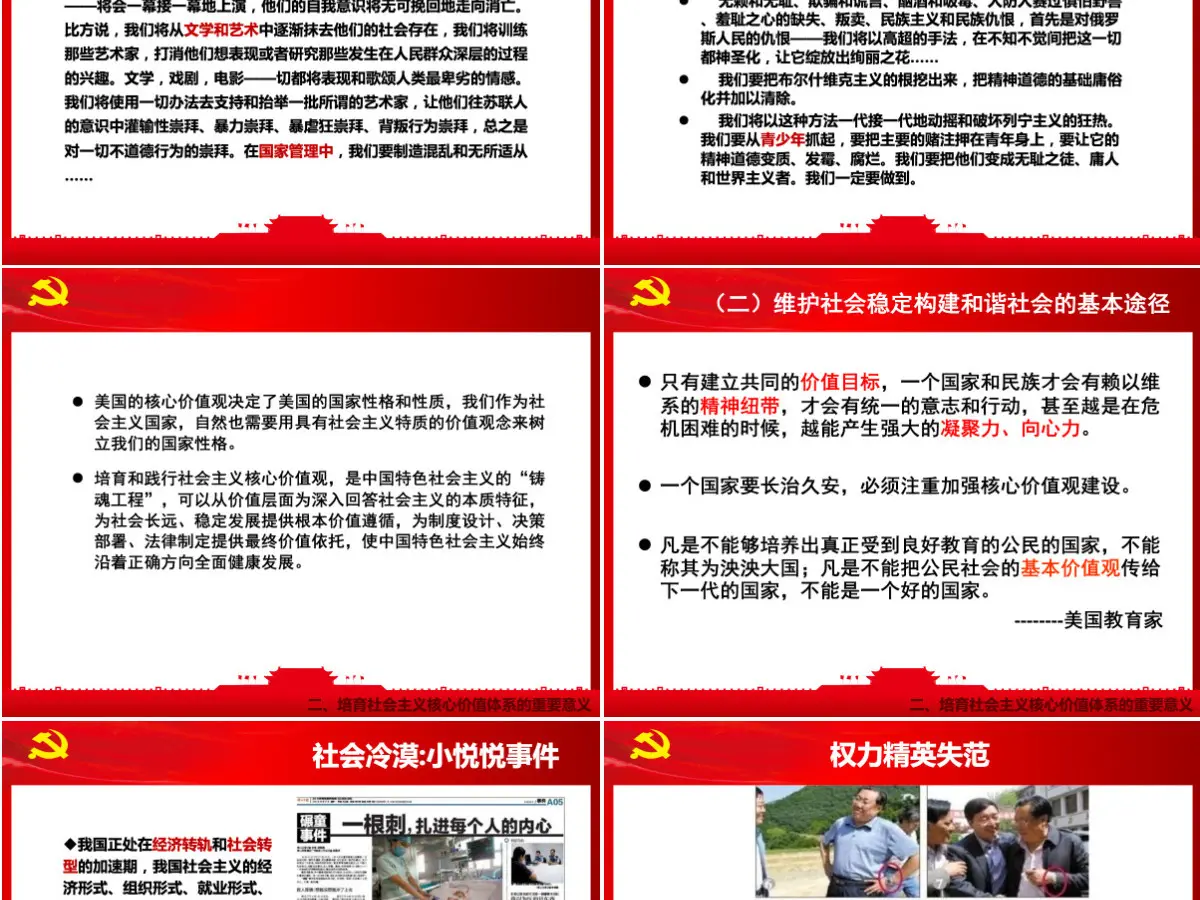社会主义核心价值观宣讲培训ppt模板课件