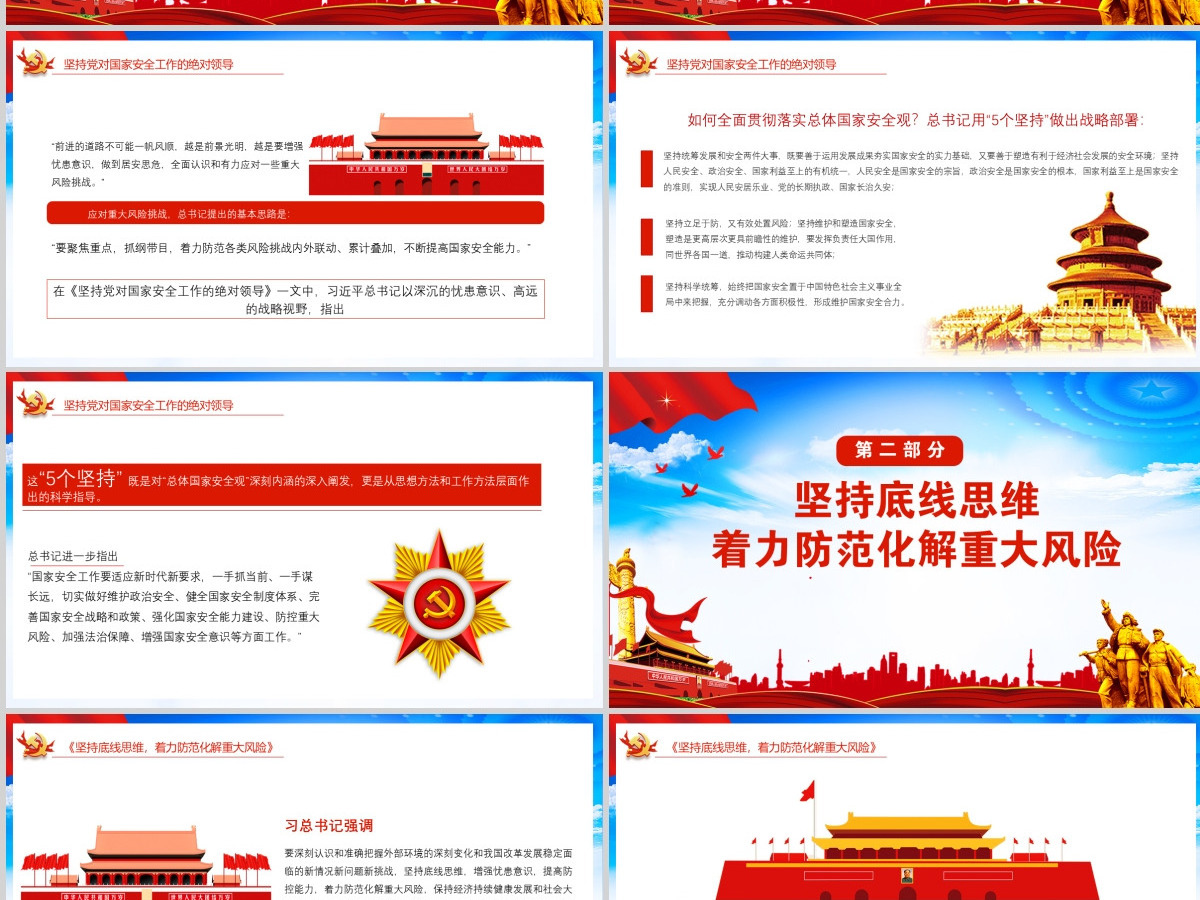 简洁大气增强忧患意识防范化解风险挑战党员教育党课PPT 简洁大气增强忧患意识防范化解风险挑战党员教育党课PPT