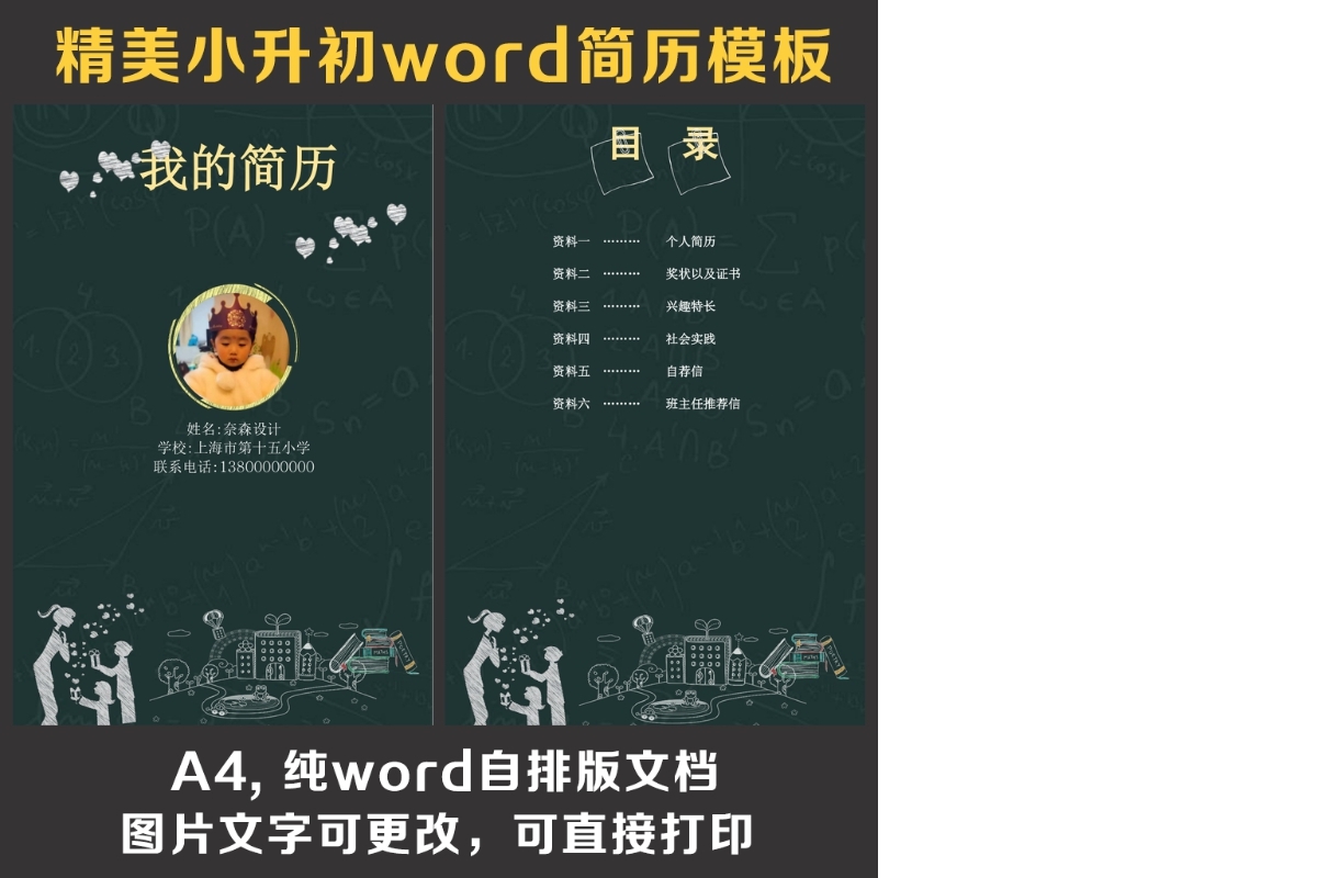 小升初简历