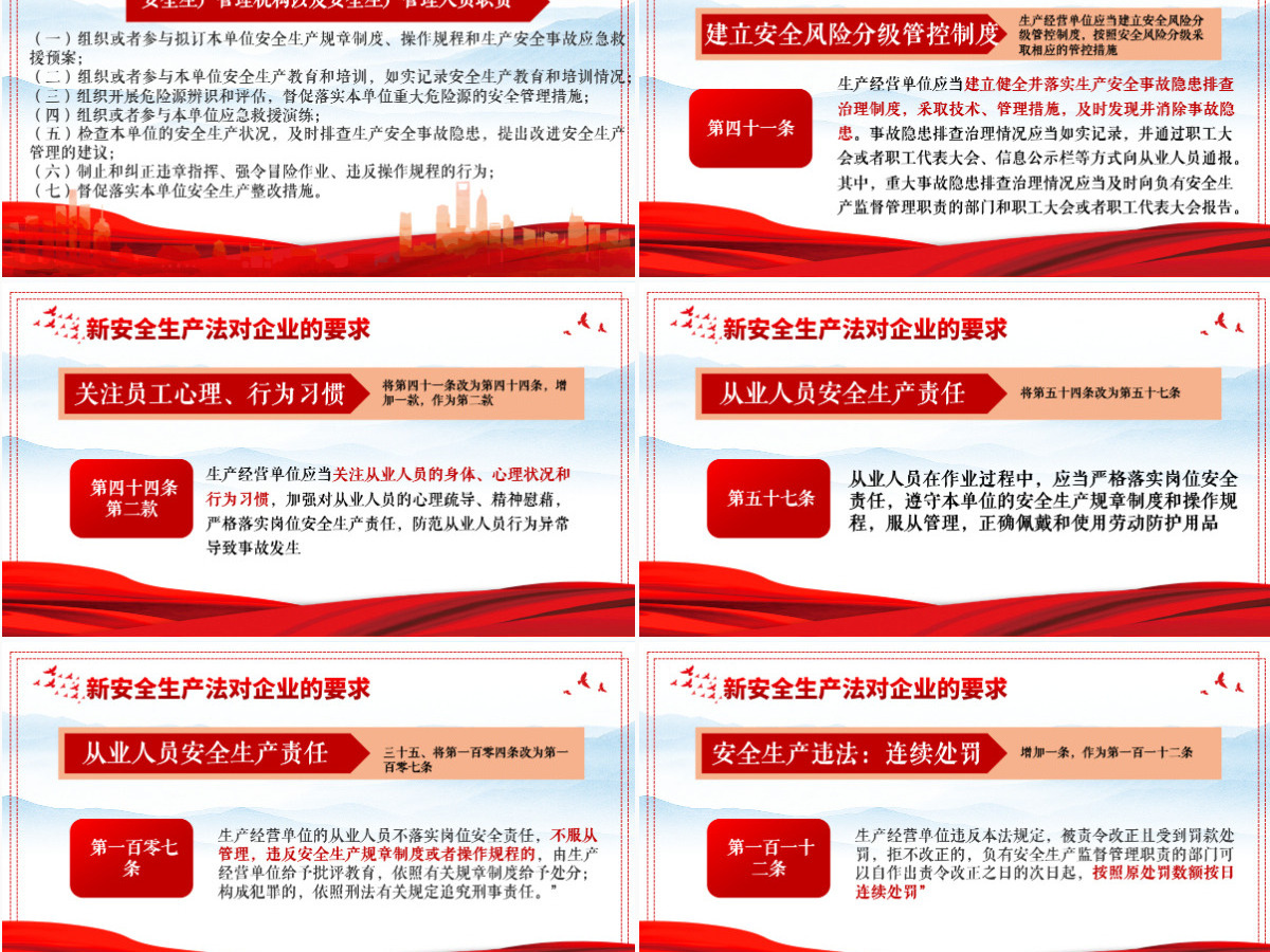 解读新《安全生产法》企业安全生产培训入职教育学习课件PPT模板