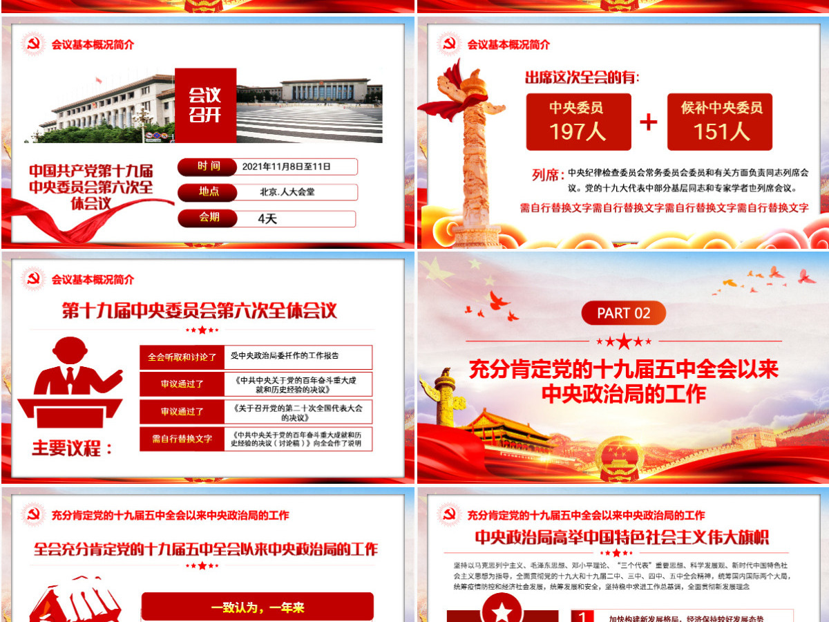 百年大党的历史经验十九届六中全会精神宣讲党员学习党课课件PPT