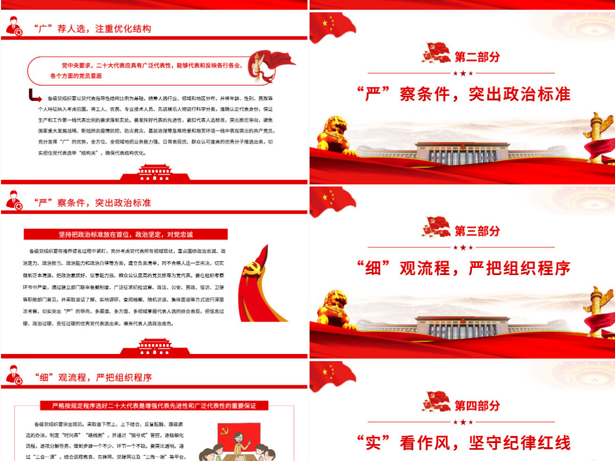 用活“四字法” 选好选优党代表党政风以实际行动迎接党的二十大专题党课课件PPT-含讲稿